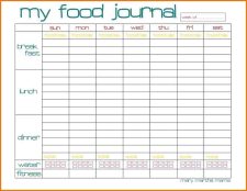 √ Weekly Calorie Counter Chart Printable Pictures To Pin On Free Printable Calorie Counter Sheet