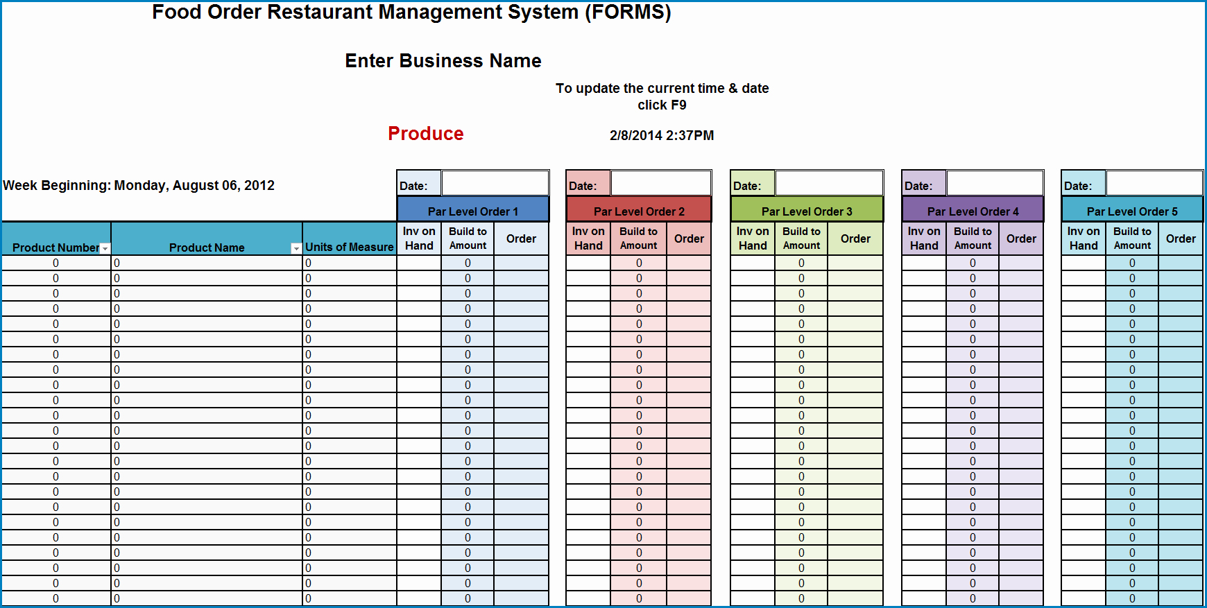 √ Free Printable Excel Inventory Template