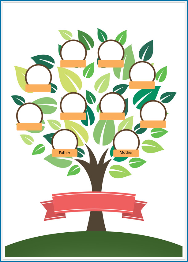 √ Free Printable Family Tree Template Word