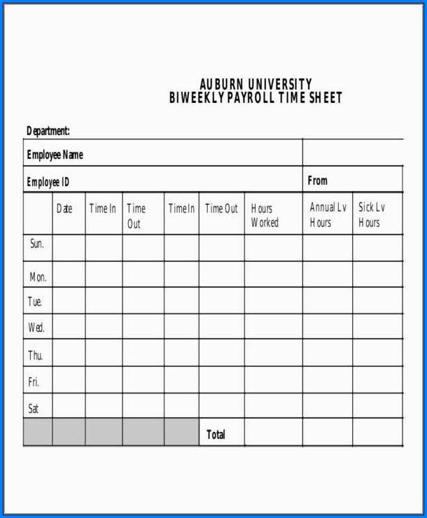 Free Payroll Template Example