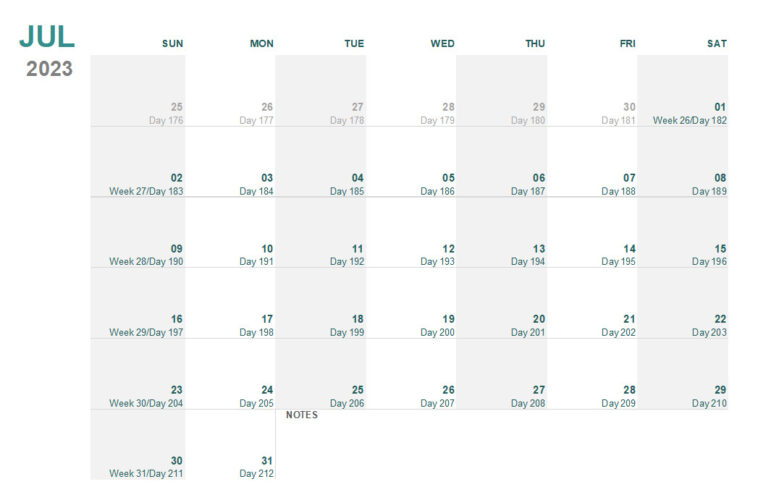 √ Free Printable Monthly Schedule Template