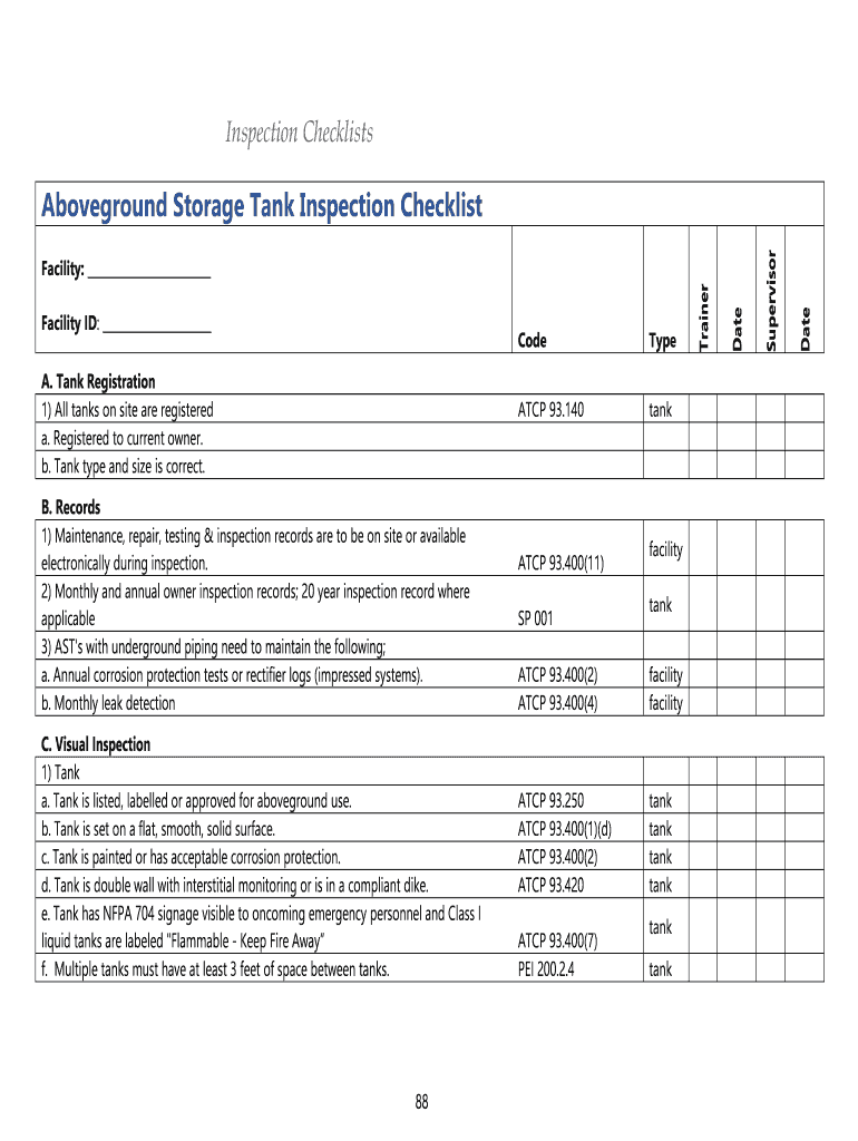 Fuel Station Inspection Checklist Template Example