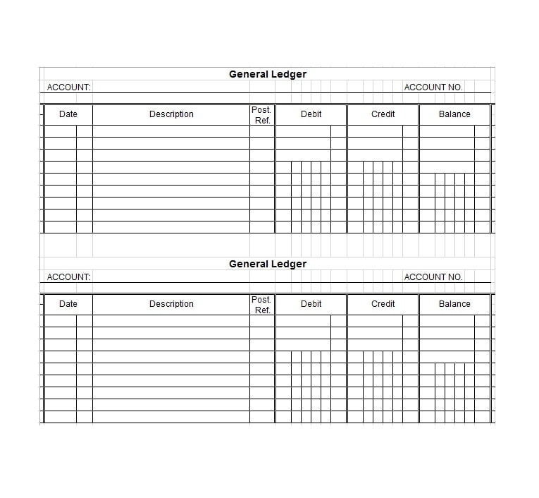 General Ledger Template