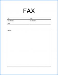 √ Free Printable Generic Fax Cover Sheet Template