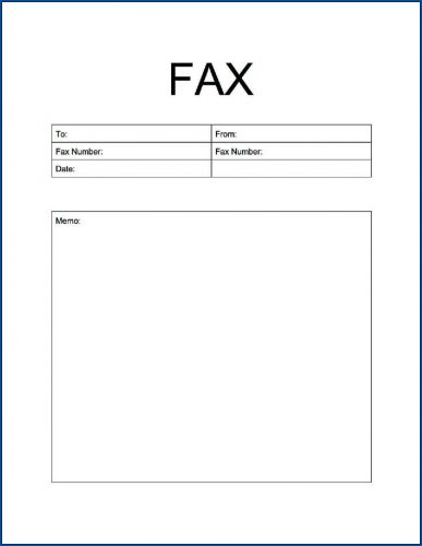 √ Free Printable Generic Fax Cover Sheet Template