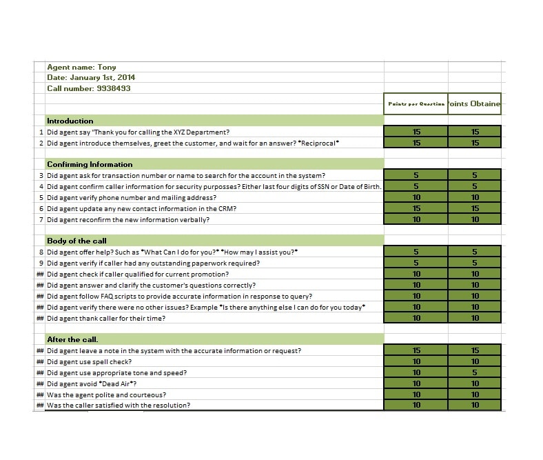 Grade Book template