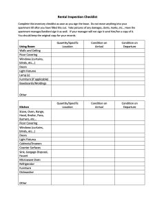 Home Rental Inspection Checklist Template Example