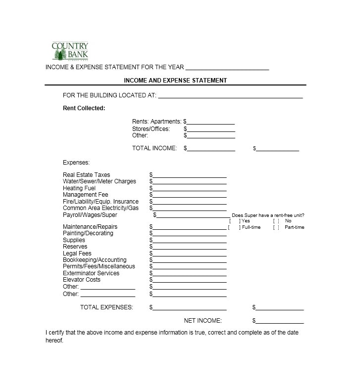 Income and Expense Ledger