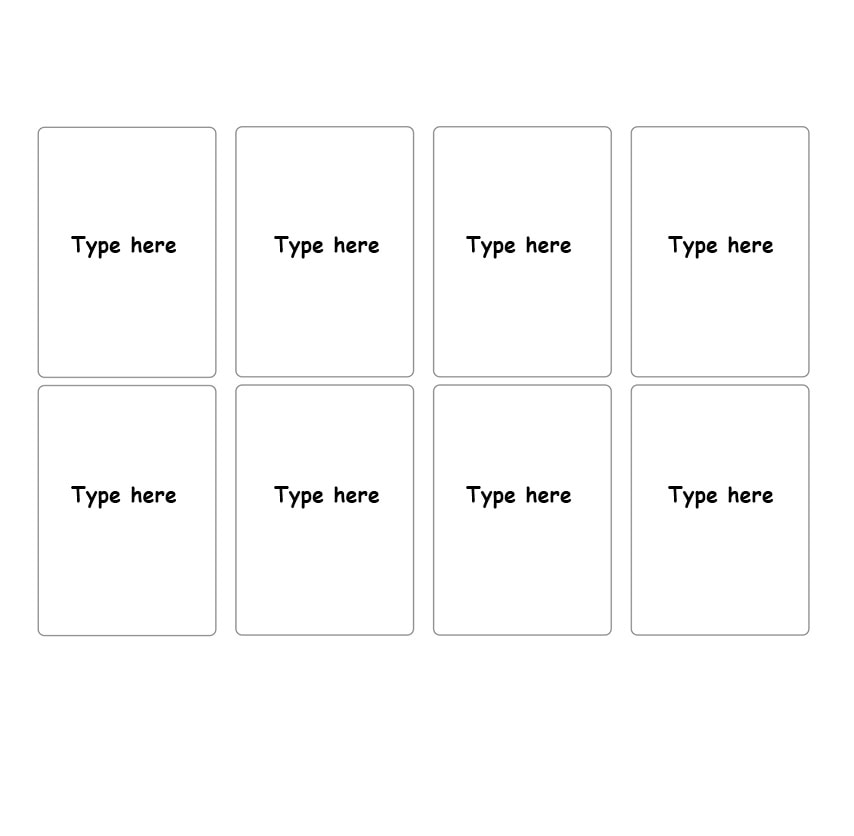 Index Card Template