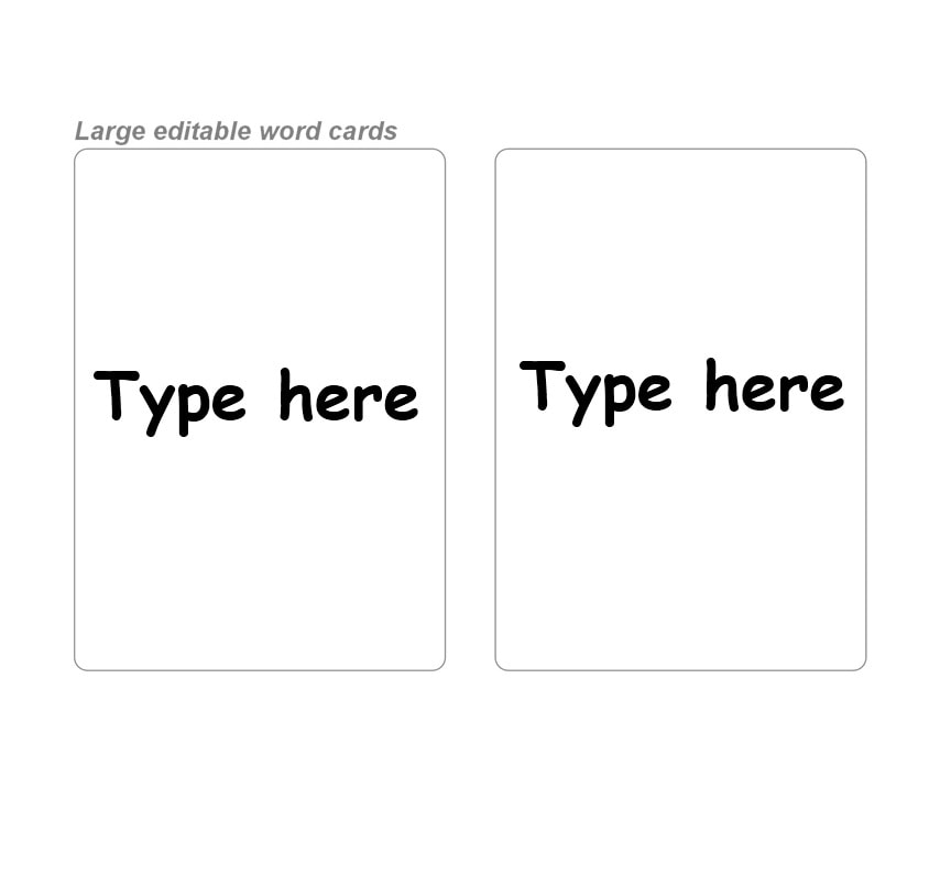 Index Card Template