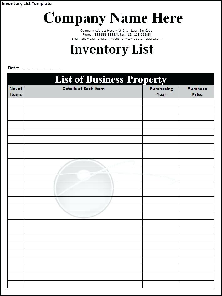 Inventory Sign out Sheet Template Sample