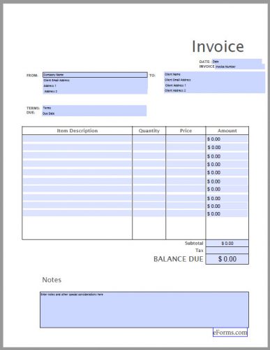 free printable invoice template pdf templateral