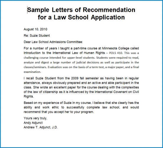 law-school-letter-of-recommendation-template