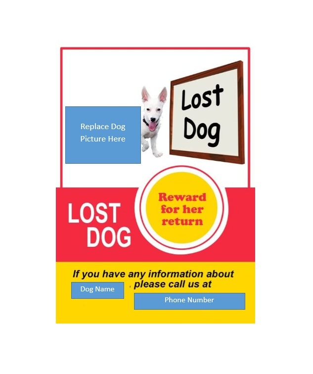 Lost Dog Flyer Template