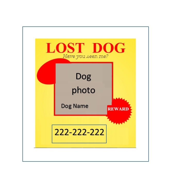 Lost Dog Flyer Template