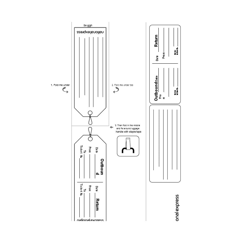 Luggage Tag Template