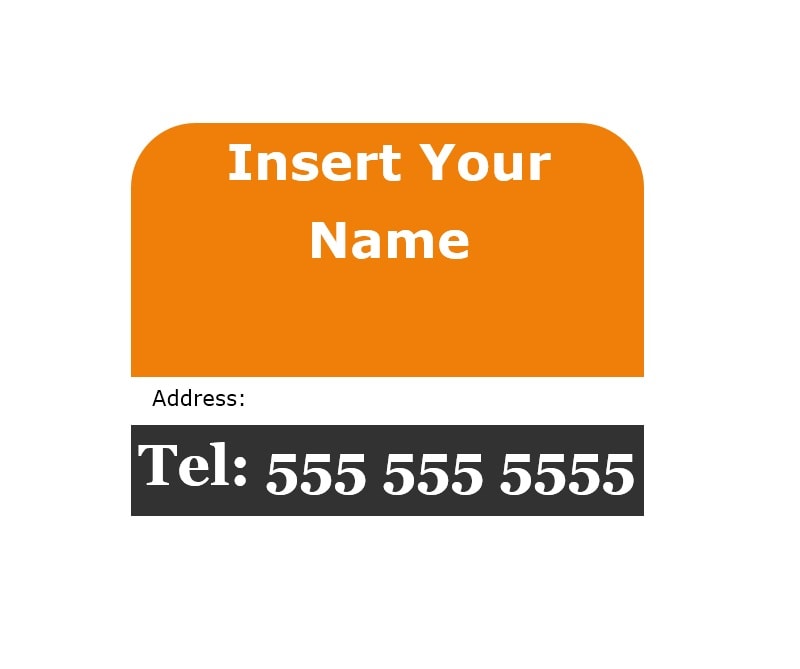 Luggage Tag Template