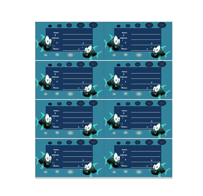 Luggage Tag Template