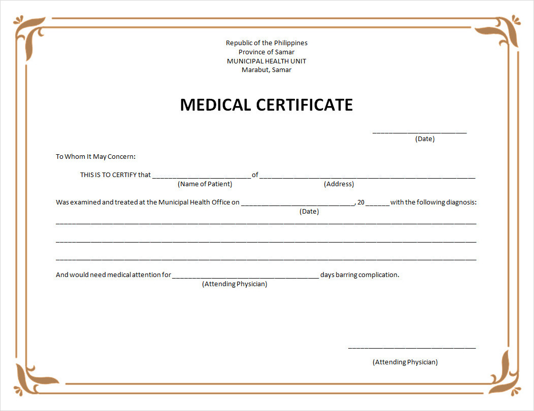 Medical Report Template Word