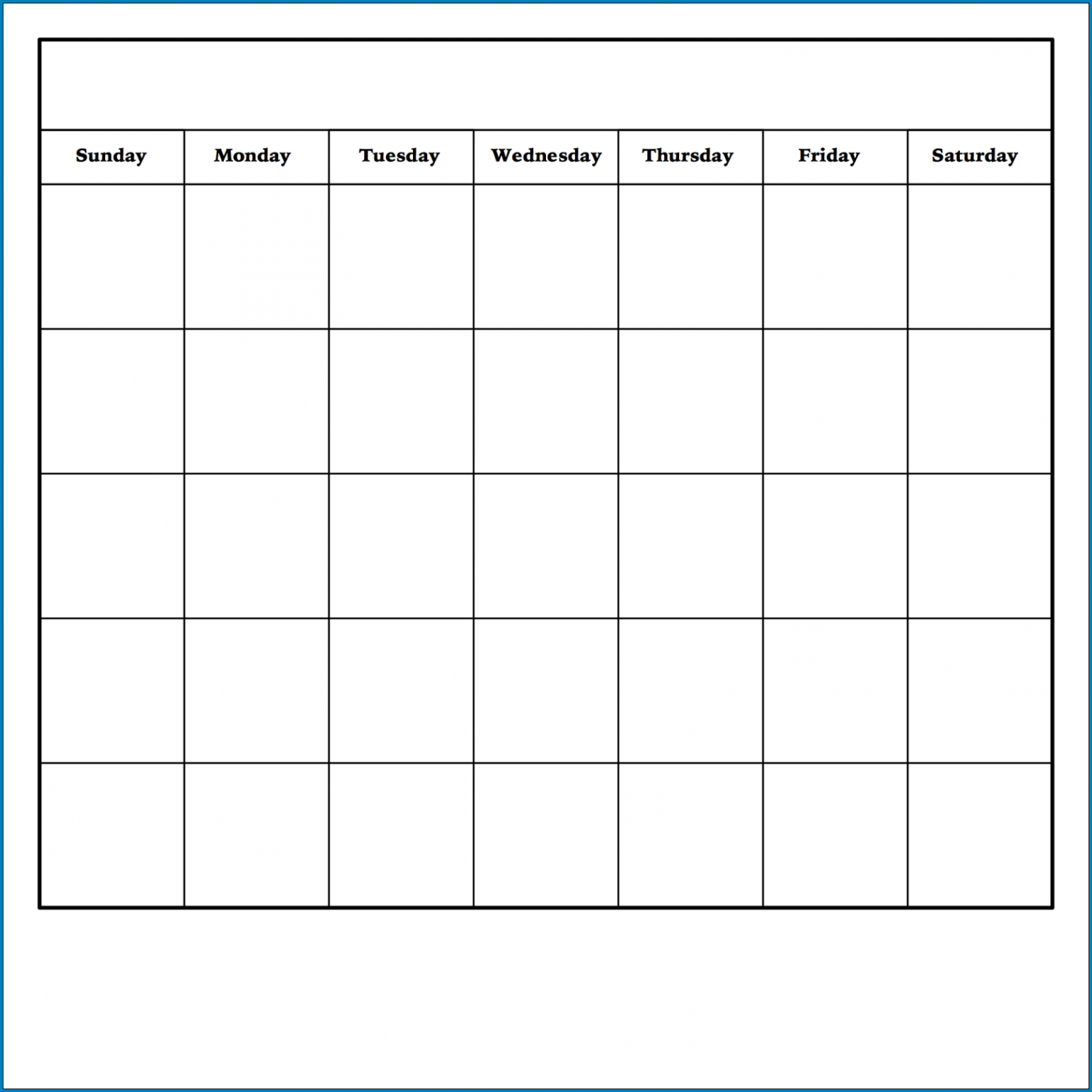 free printable monthly calendar template templateral