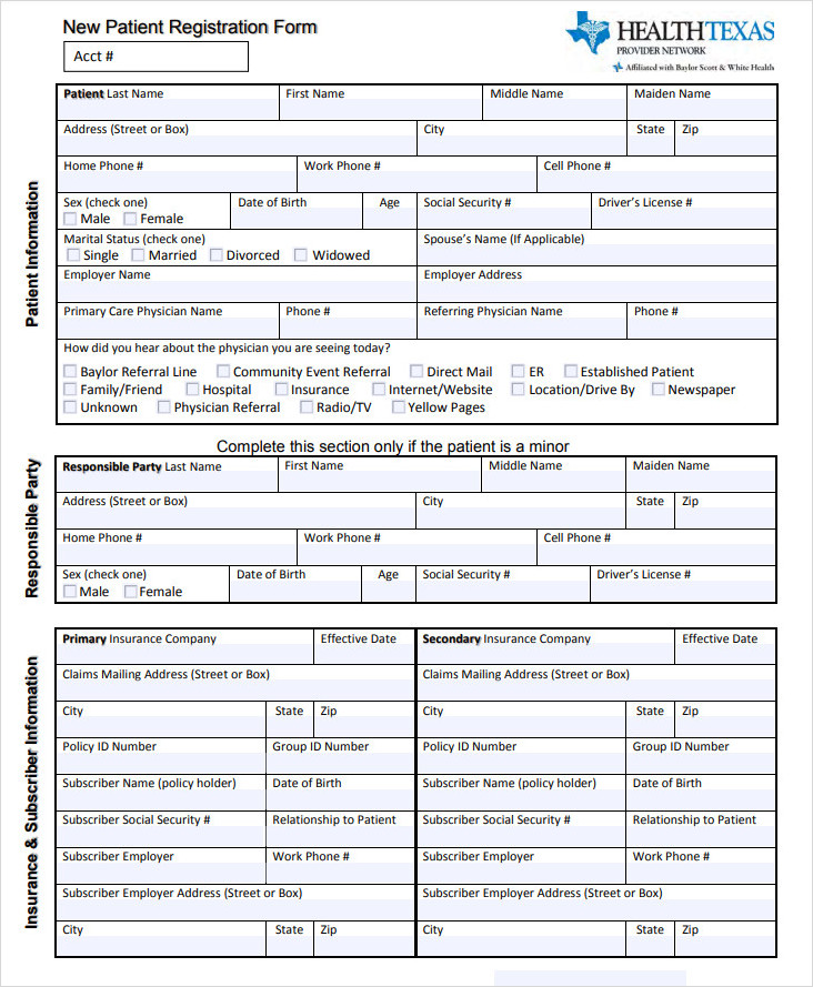 New Patient Registration Form