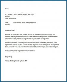 √ Free Printable Nursing Letter Of Intent Template