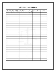 Editable Office Supply And Equipment Inventory List Template Example pertaining to Supply List Template