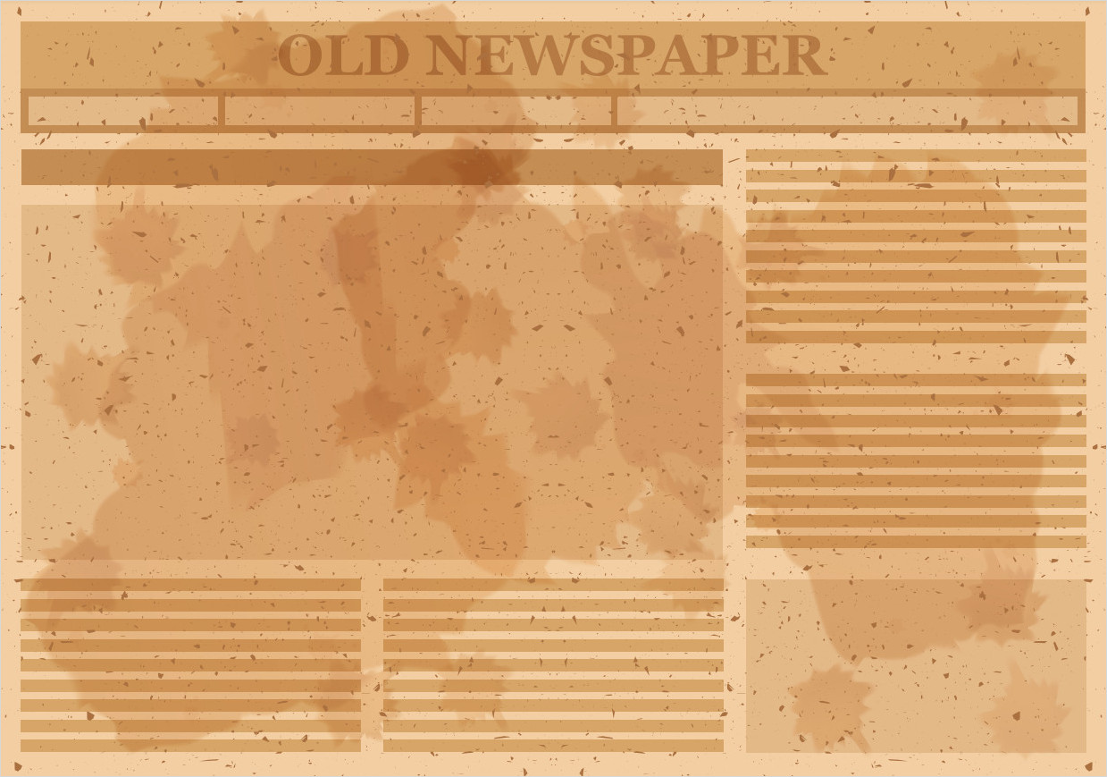 Old Newspaper Recycling Example