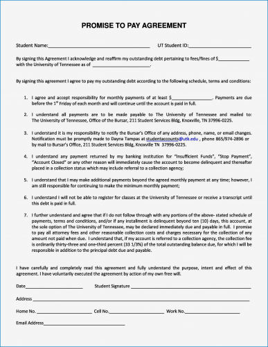 √ Free Printable Payment Agreement Template