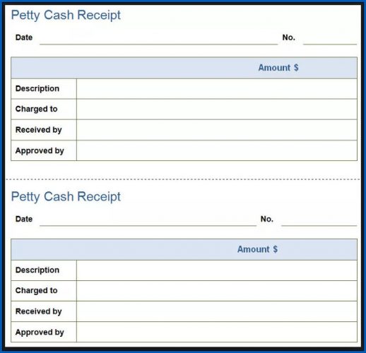 √ Free Printable Petty Cash Receipt Template