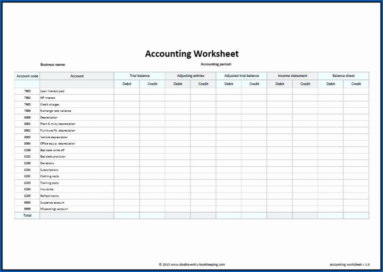 √ Free Printable Balance Sheet