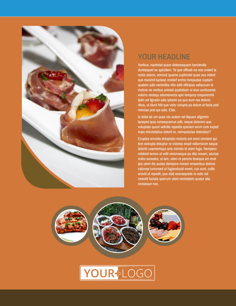 Printable Catering Flyer Template Example