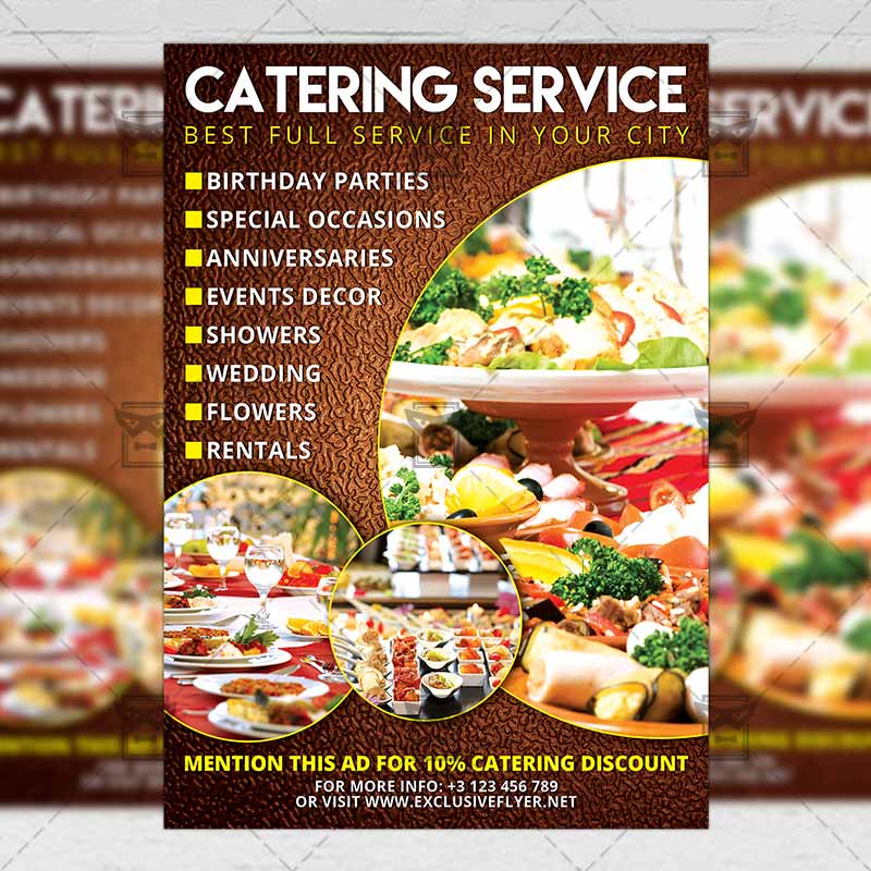 Printable Catering Flyer Template