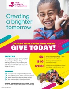 Printable Charity Flyer Template Sample