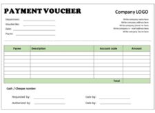 Printable Check Voucher Template Example