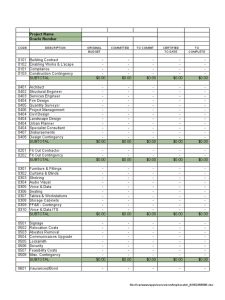 Printable Cost Control Template Sample | Templateral