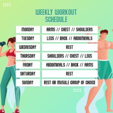 Printable Fitness Schedule Template Sample