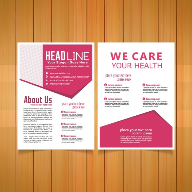 Printable Medical Brochure Template Example