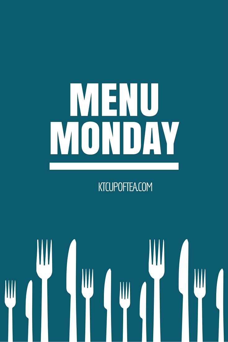 Printable Monday Menu Template Example