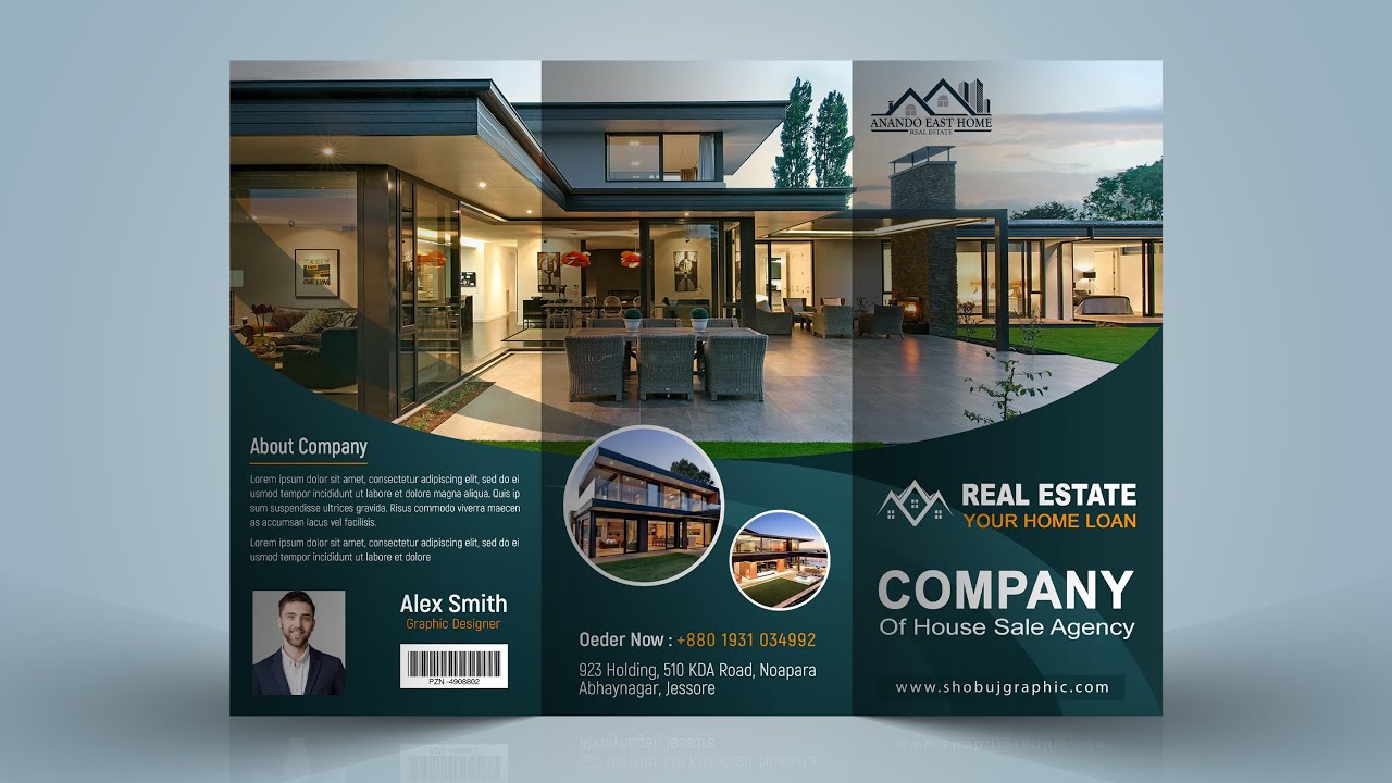 Printable Real Estate Brochure Template Sample