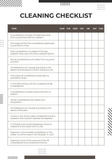 Printable Salon Startup Checklist Template Example | Templateral