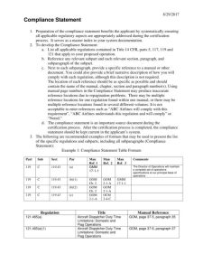 Printable Statement of Compliance Template Example