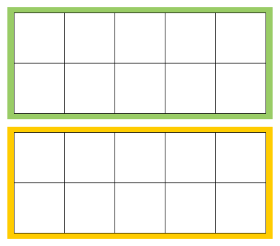 √ Printable Ten Frame Template