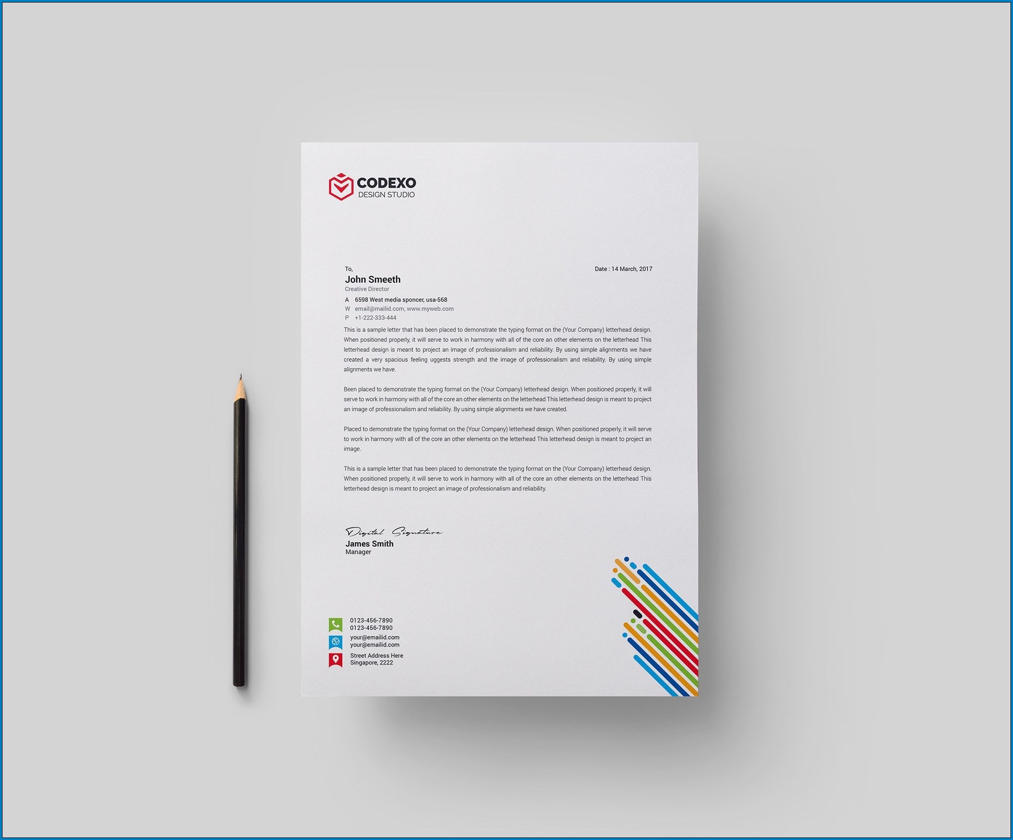 Professional Letterhead Template Sample