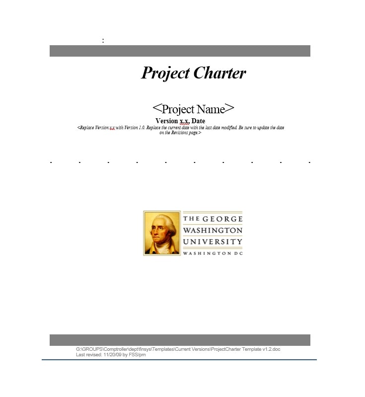 Project Charter Template