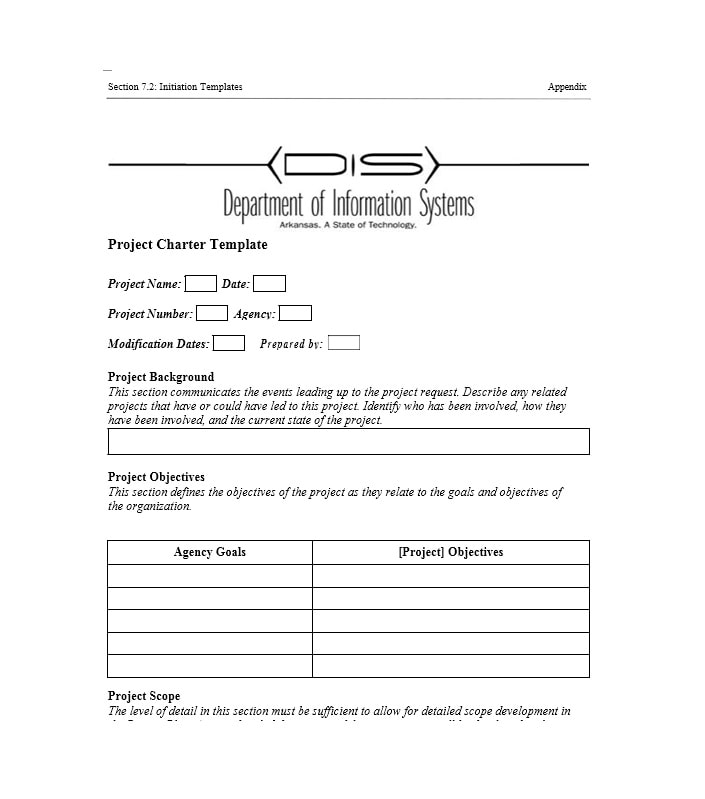 Project Charter Template