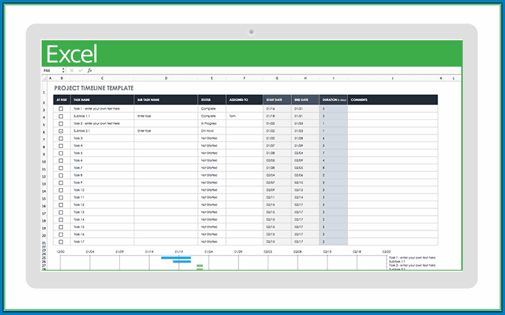 √ Free Printable Project Management Timeline Template