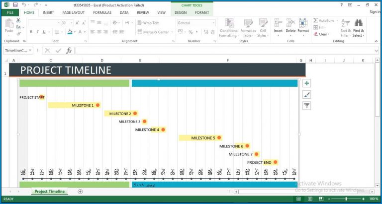 √ Free Printable Project Schedule Template Excel