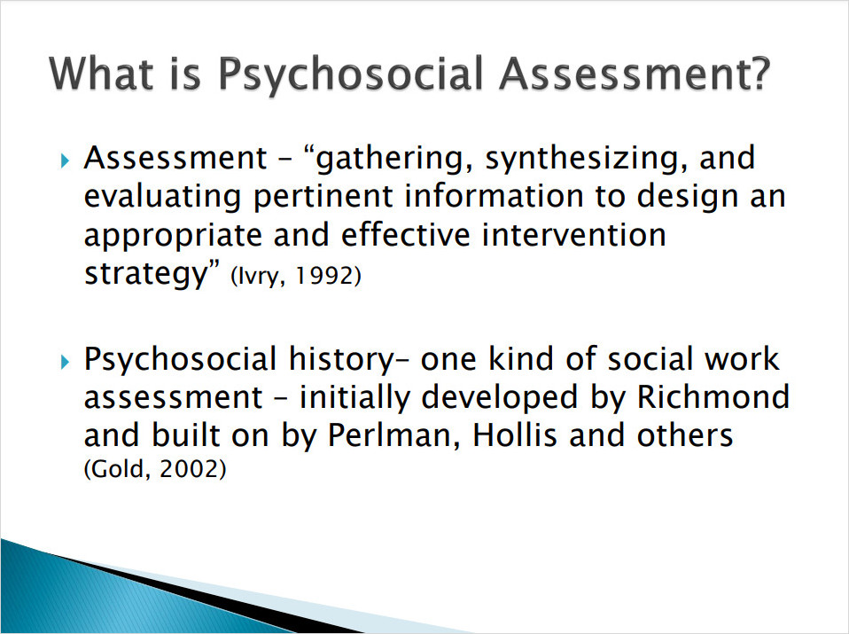 Psychosocial Assessment Tool Mental Health