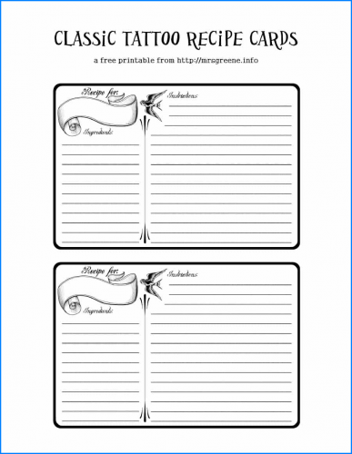 √ Free Printable Recipe Template For Word